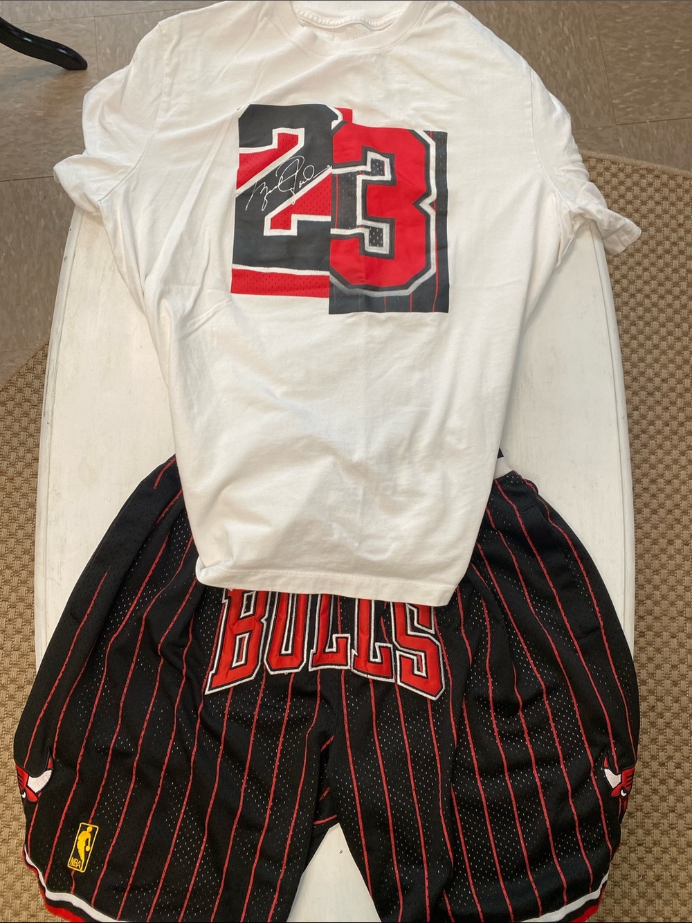 Men’s Black/Red Basketball Shorts/Shirt Set